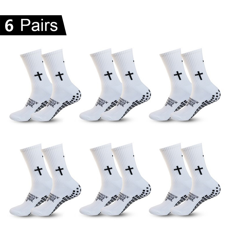 Grip Sock Yoga - 4/5/6 Par Antypoślizgowych Skarpet Piłkarskich Męskich