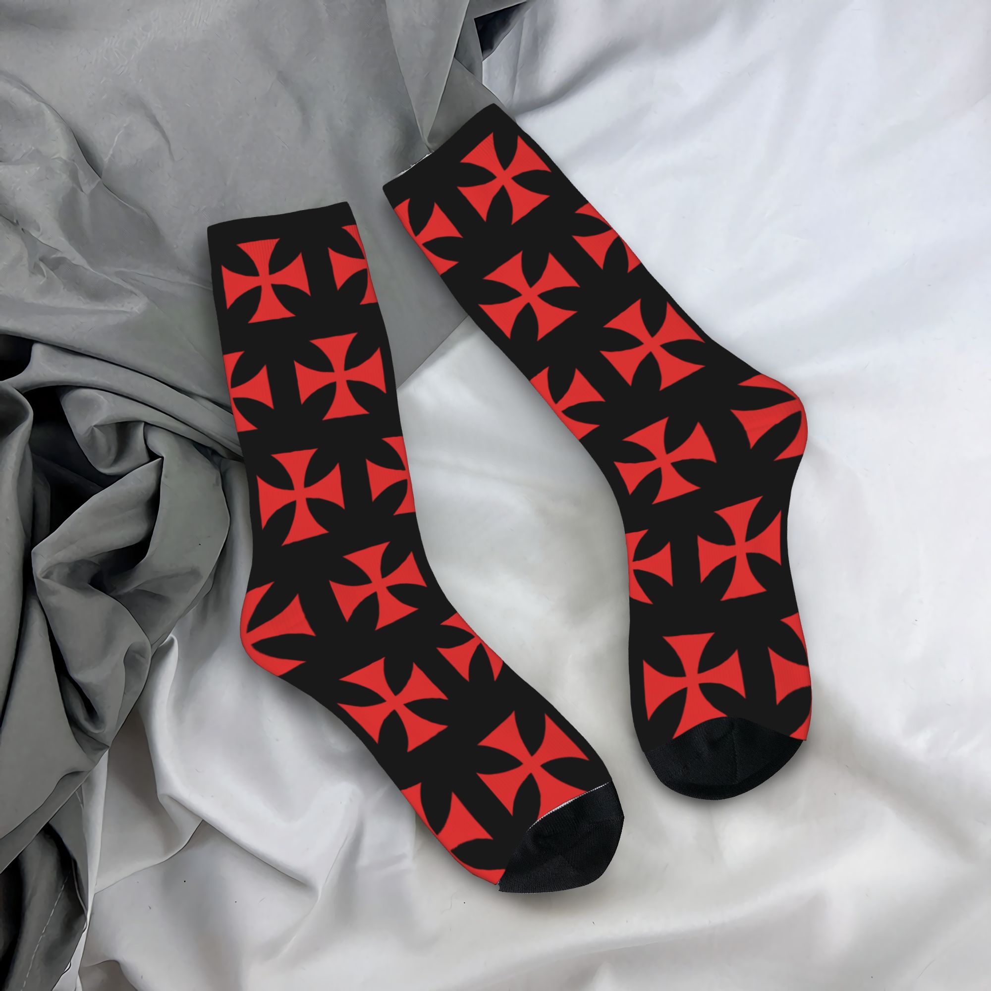 Dress Sock Men - Skarpetki męskie i damskie z czerwonym
