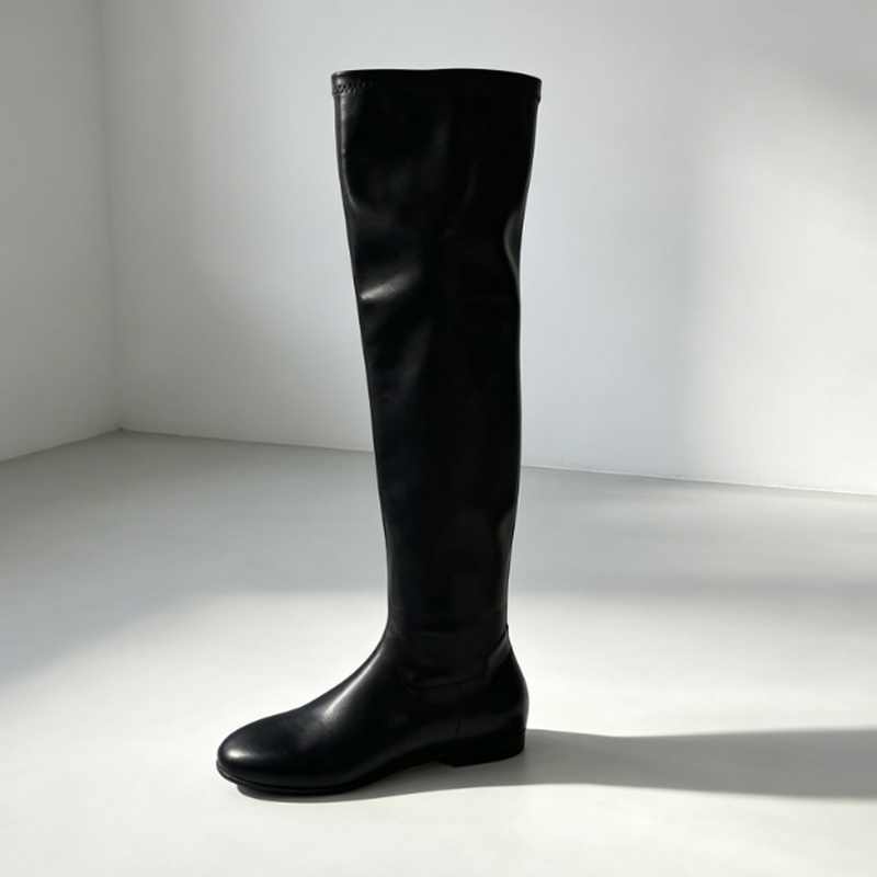Boot Sock Slouchy - Brązowe miękkie elastyczne botki z imitacji