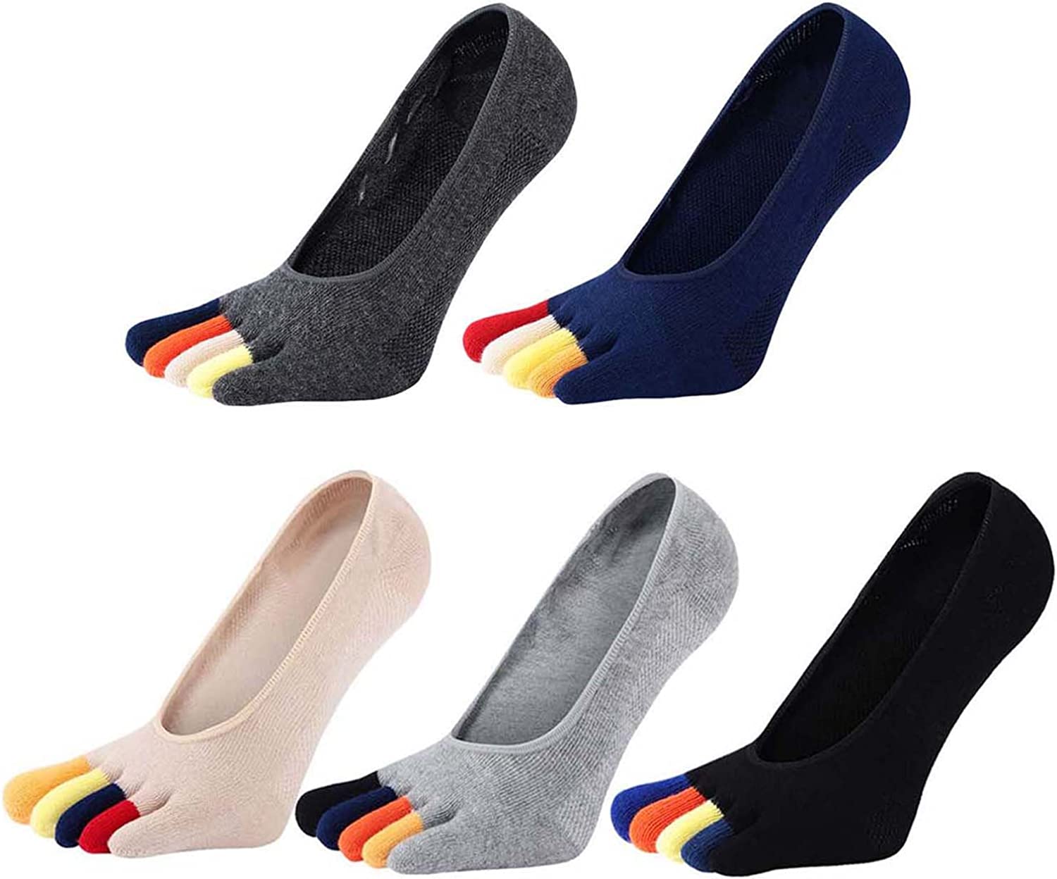 Invisibility Sock Loafer - 5 Par Męskich Niskich Skarpetek Loaferów