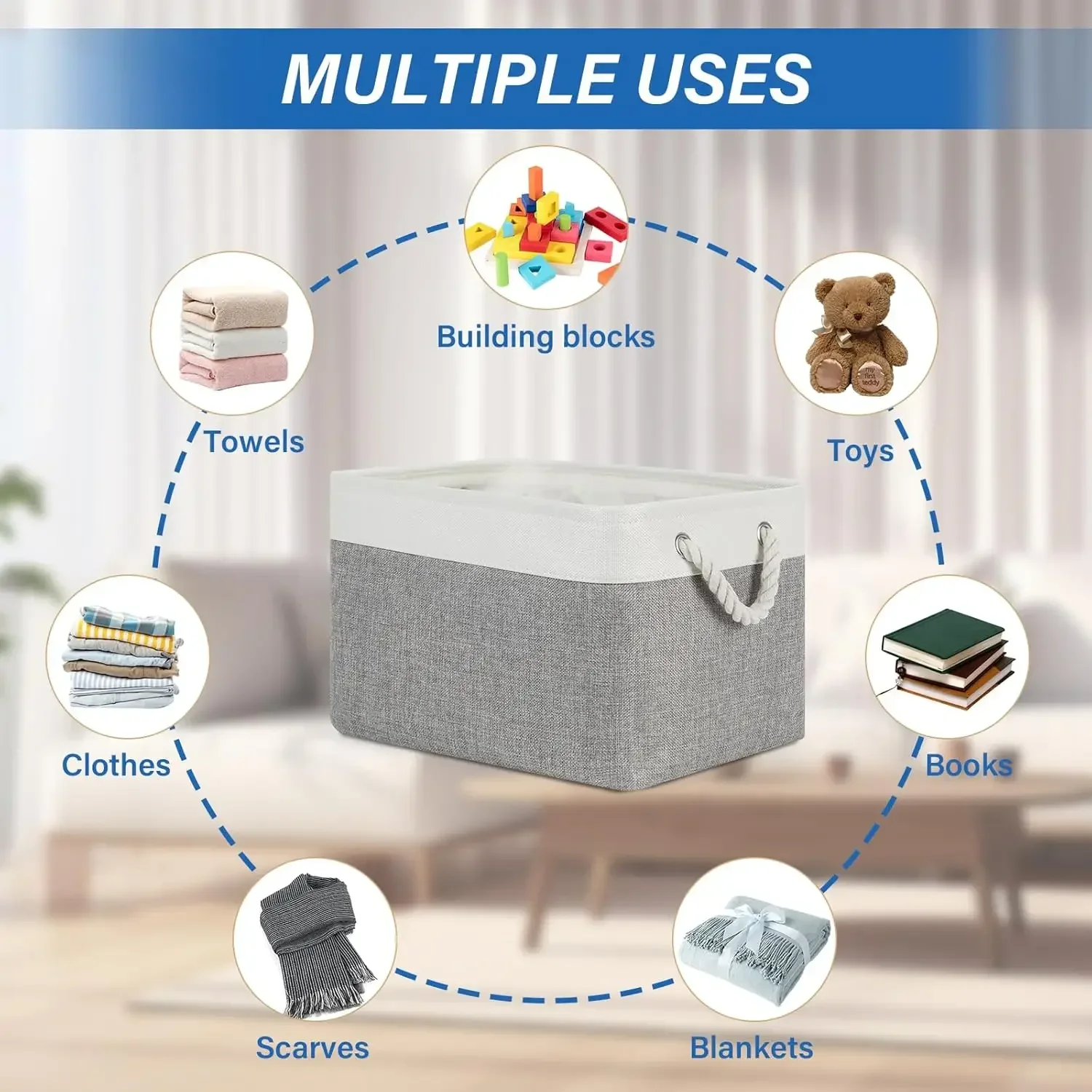 Lniany składany kosz do przech – Sock Organizer Tray recenzja i cena